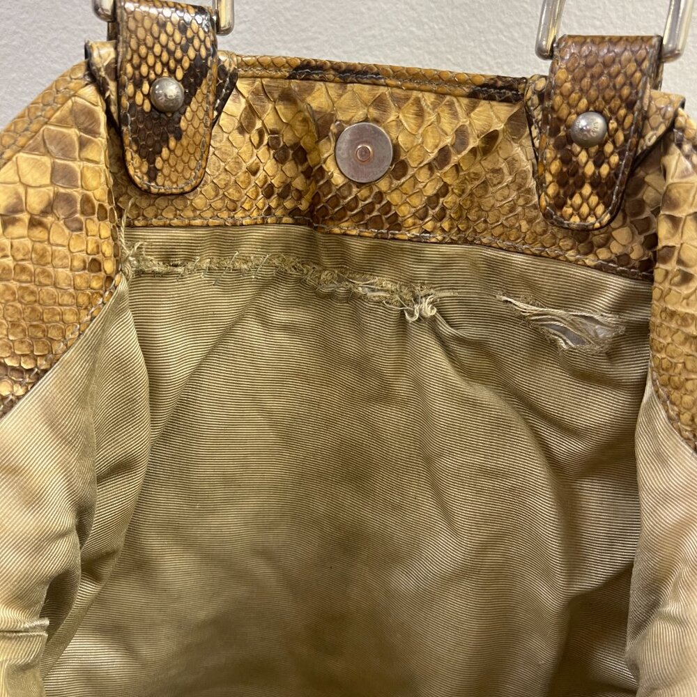 Python Bally Handbag Tote - Picture 14 of 16